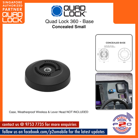 Quad Lock 360 Base - Concealed Small