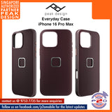 Peak Design Everyday Fabric / Clarino Leather Case for iPhone 16 Pro Max / iPhone 16 Pro