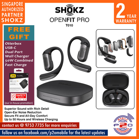 Shokz OpenFit Pro Open-Ear Noise Reduction Earbuds