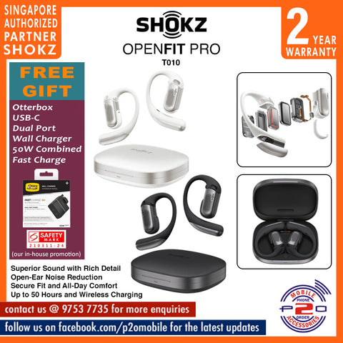 Shokz OpenFit Pro Open-Ear Noise Reduction Earbuds