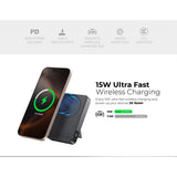 Mazer M-MagAir20 (CCC Certified) 10,000 mAh Magnetic Wireless Power Bank