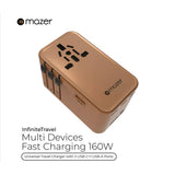 Mazer M-IFTravel1160PD GaN3 Pro Inifinte Travel PD 160W Universal Travel Charger