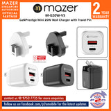 Mazer M-G20W-V5 GaNPrestige Mini 20W Wall Charger with Travel Pin