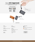 Mazer M-MagLink19 (CCC Certified) 10,000 mAh Qi2 Certified 15W Magnetic Wireless Power Bank with Built in USB-C Cable