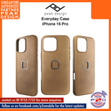 Peak Design Everyday Fabric / Clarino Leather Case for iPhone 16 Pro Max / iPhone 16 Pro