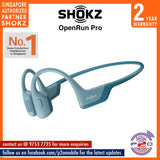 Shokz Openrun PRO Premium Bone Conduction Open-Ear Sport Headphones