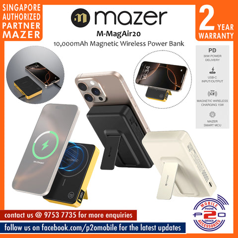 Mazer M-MagAir20 10,000mAh Magnetic Wireless Power Bank