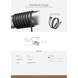 Mazer M-Scorpion-C140 InfiniteLink Scorpion Dual 140W 2-in-1 USB C to USB C Cable