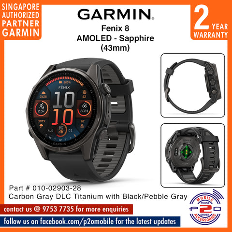 Garmin Fenix 8 (43mm) AMOLED SAPPHIRE Edition
