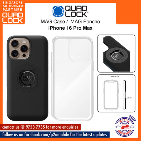 Quad Lock MAG Case / Quad Lock MAG Poncho for iPhone 16 Pro Max