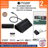 Mazer M-UC2MULTI8100 Infinite.Multimedia Pro 7-in-1 USB-C HDMI Data Port Hub