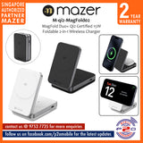 Mazer M-qi2-MagFold02 MagFold Duo+ Qi2 Certified 15W Foldable 2-in-1 Wireless Charger