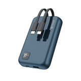 Mazer M-PC20LINK1020 PowerCharge 1020 Link 10000mAh PD20W Power Bank with Built-in Dual USB-C Cables
