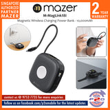 Mazer MagLink18i 10,000mAh Magnetic Wireless (Built-in USB-C + Lightning Cables) Apple Watch Charging Power Bank