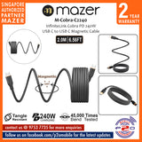 Mazer M-Cobra-C2240 / M-Cobra-C1240 InfiniteLink (1 meter / 2 meters) Cobra PD 240W USB C to USB C Magnetic Cable