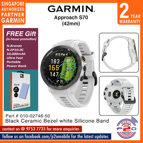 Garmin Approach S70 (47mm/42mm) Premium GPS Golf Watch