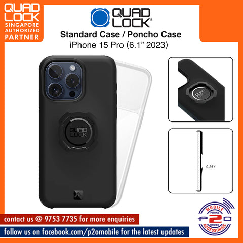 Quad Lock Case / Poncho for iPhone 15 Pro (6.1" 2023)