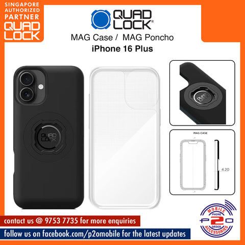 Quad Lock MAG Case / Quad Lock MAG Poncho for iPhone 16 Plus