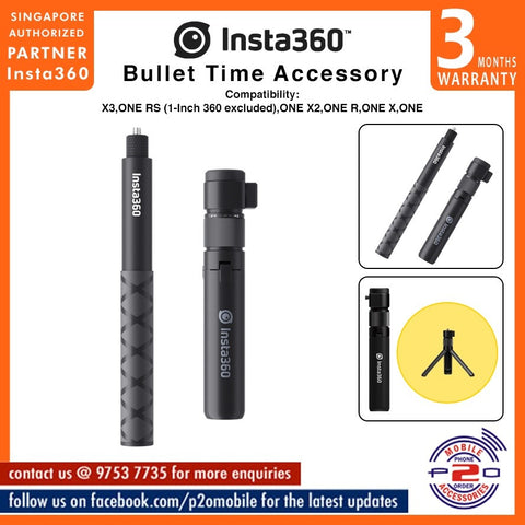 Insta360 Bullet Time Accessory, Compatibility: X3, ONE RS (1-Inch 360 excluded), ONE X2, ONE R, ONE X, ONE