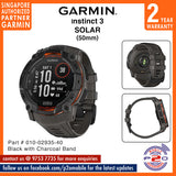 Garmin Instinct 3 (50 mm) SOLAR Rugged Outdoor GPS Smartwatches