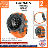 Garmin Instinct 3 (50 mm) SOLAR Rugged Outdoor GPS Smartwatches