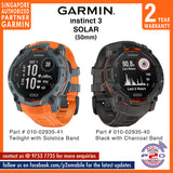 Garmin Instinct 3 (50 mm) SOLAR Rugged Outdoor GPS Smartwatches