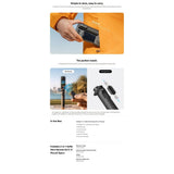 Insta360 Foldable 2-in-1 Selfie Stick Remote Kit (1/4" Mount)