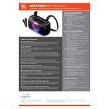 JBL PartyBox On-the-Go 2 Portable Bluetooth Party Speaker