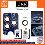 URR Sapphire Camera Lens Protector for iPhone 16 Pro Max / iPhone 16 Pro