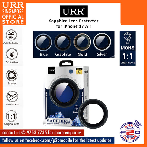 URR Sapphire PVDSS Camera Lens Glass for iPhone 17 Air / iPhone 17