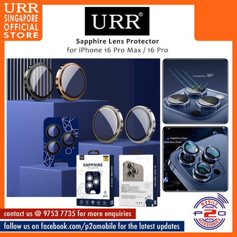 URR Sapphire Camera Lens Protector for iPhone 16 Pro Max / iPhone 16 Pro