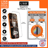 URR Sapphire+ Super Hard Glass for iPhone 17 Pro Max / iPhone 17 Pro