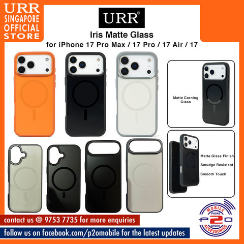 URR Iris Matte Glass for iPhone 17 Pro Max / iPhone 17 Pro / iPhone 17 Air / iPhone 17