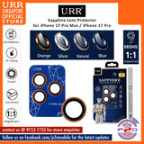 URR Sapphire PVDSS Camera Lens Glass or iPhone 17 Pro Max / iPhone 17 Pro