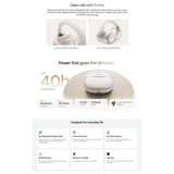 Shokz OpenDots 2 (E320-ST) Open-Ear Clip-On Design True Wireless Earbuds