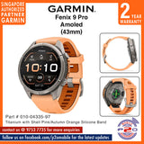 Garmin Fenix 9 Pro (43mm) - Premium Multisport GPS Smartwatch