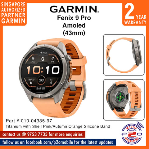 Garmin Fenix 9 Pro (43mm) - Premium Multisport GPS Smartwatch