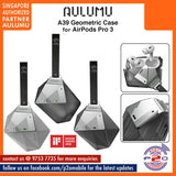 Aulumu A39 Geometric Case for Air Pods Pro 3 | Lock & Lanyard