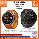 Garmin Fenix 9 Pro (51mm) - Premium Multisport GPS Smartwatch