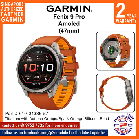 Garmin Fenix 9 Pro (47mm) - Premium Multisport GPS Smartwatch