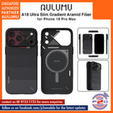 Aulumu A18 Ultra Slim Gradient Aramid Fiber Case for iPhone 18 Pro Max / 18 Pro / 17 Pro Max / 17