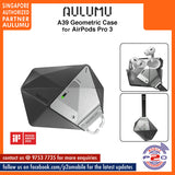 Aulumu A39 Geometric Case for Air Pods Pro 3 | Lock & Lanyard