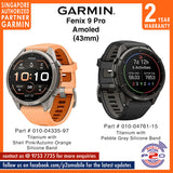 Garmin Fenix 9 Pro (43mm) - Premium Multisport GPS Smartwatch