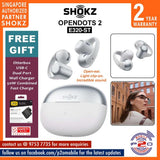 Shokz OpenDots 2 (E320-ST) Open-Ear Clip-On Design True Wireless Earbuds