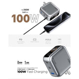 Mazer M-Ai-G100W-V7UK PrestigeGaN Ai 100W GaNFast Wall Charger Smart Ai Display