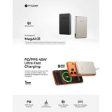 Mazer M-MagAir31 (CCC Certified) 10,000mAh Qi2.2 Certified 25W Magnetic Wireless Power Bank