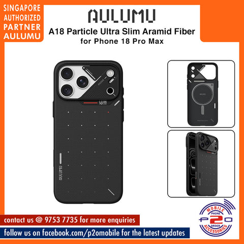 Aulumu A18 Ultra Slim Particle Aramid Fiber Case for iPhone 18 Pro Max / 18 Pro / 17 Pro Max / 17 Pro Series