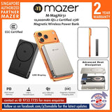 Mazer M-MagAir31 (CCC Certified) 10,000mAh Qi2.2 Certified 25W Magnetic Wireless Power Bank