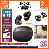 Shokz OpenDots 2 (E320-ST) Open-Ear Clip-On Design True Wireless Earbuds