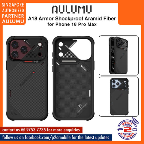Aulumu A18 Armor Aramid Fiber Case for iPhone 18 Pro Max / 18 Pro / 17 Pro Max / 17 Pro